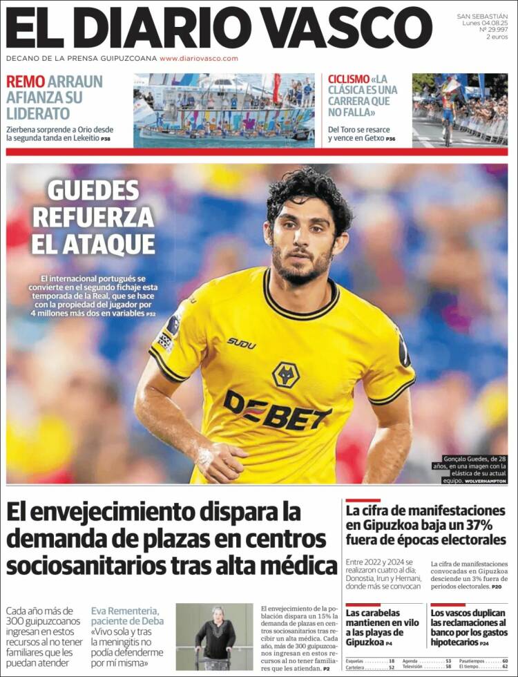Portada de Diario Vasco (Spain)