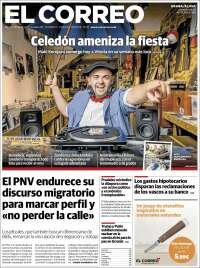 Portada de El Correo - Álava (España)