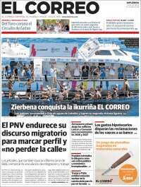 Portada de El Correo - Guipuzcoa (Spain)