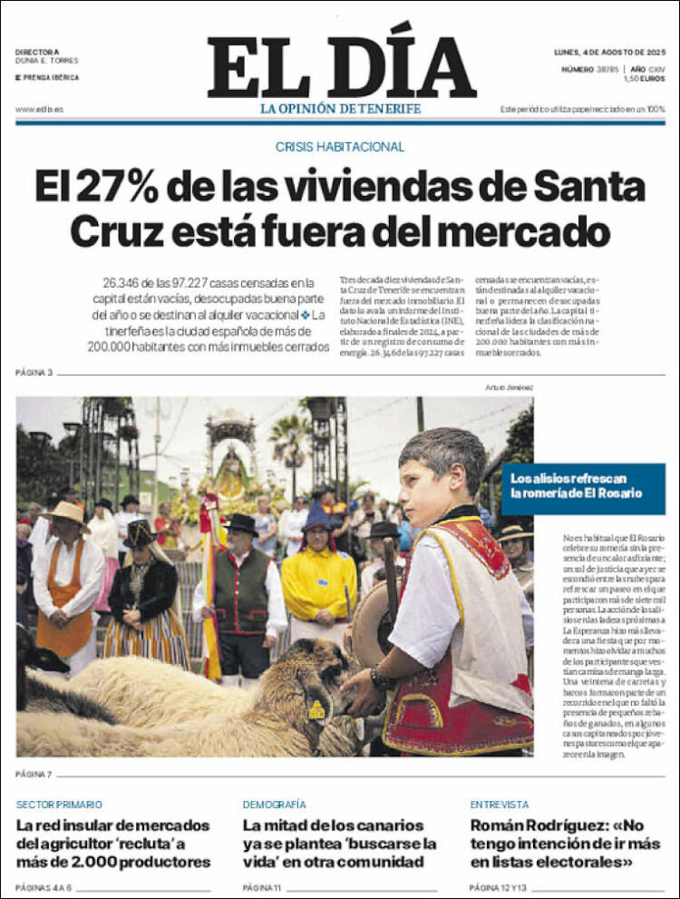 Portada de El Día (Spain)