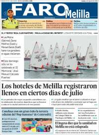 Portada de El Faro de Melilla (España)
