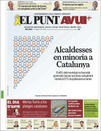 Portada de El Punt Avui - Girona (Spain)