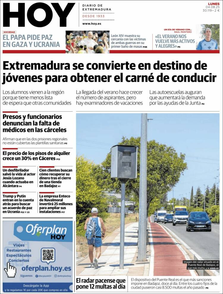 Portada de Hoy - Badajoz (Spain)