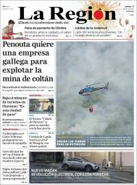 Portada de La Región de Ourense (Espagne)