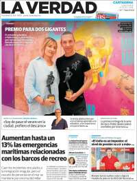 Portada de La Verdad de Cartagena (España)