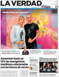 Portada de La Verdad de Murcia (España)