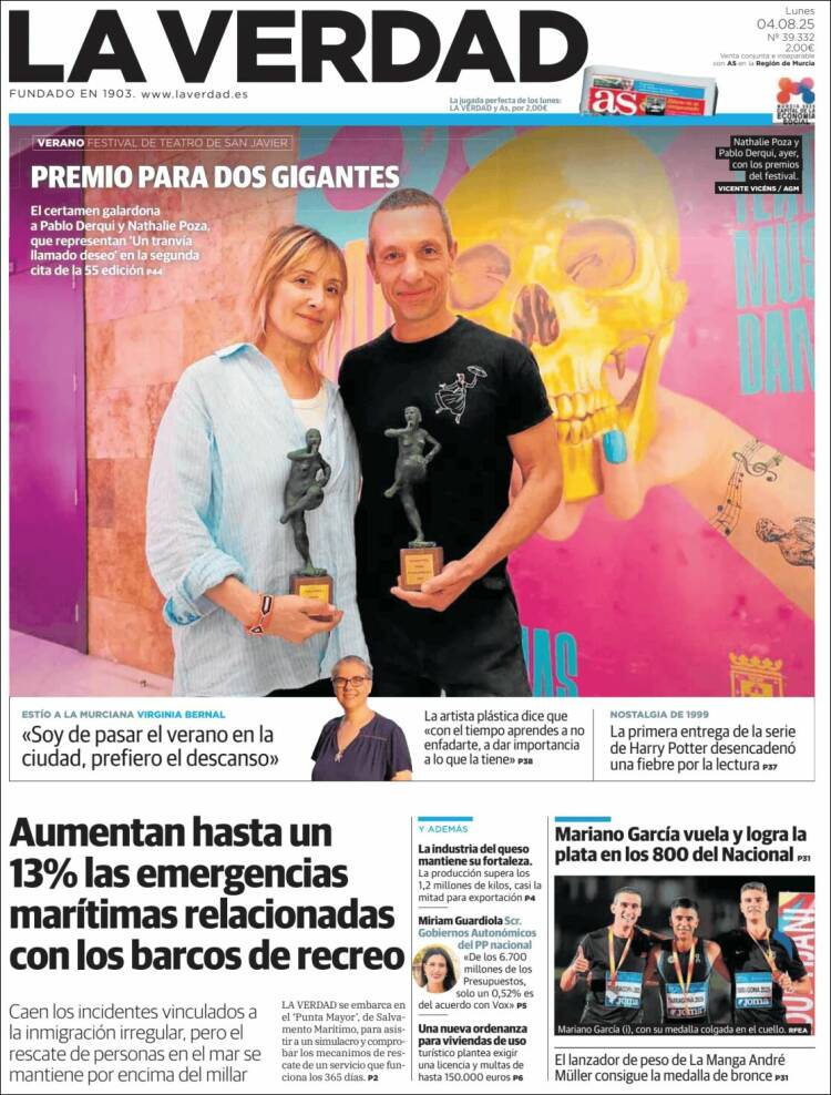 Portada de La Verdad de Murcia (Spain)