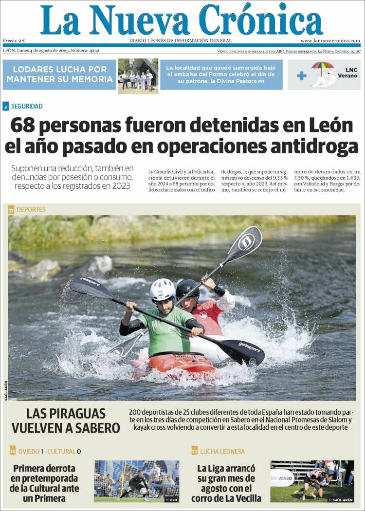 Portada de La Nueva Crónica (Espagne)