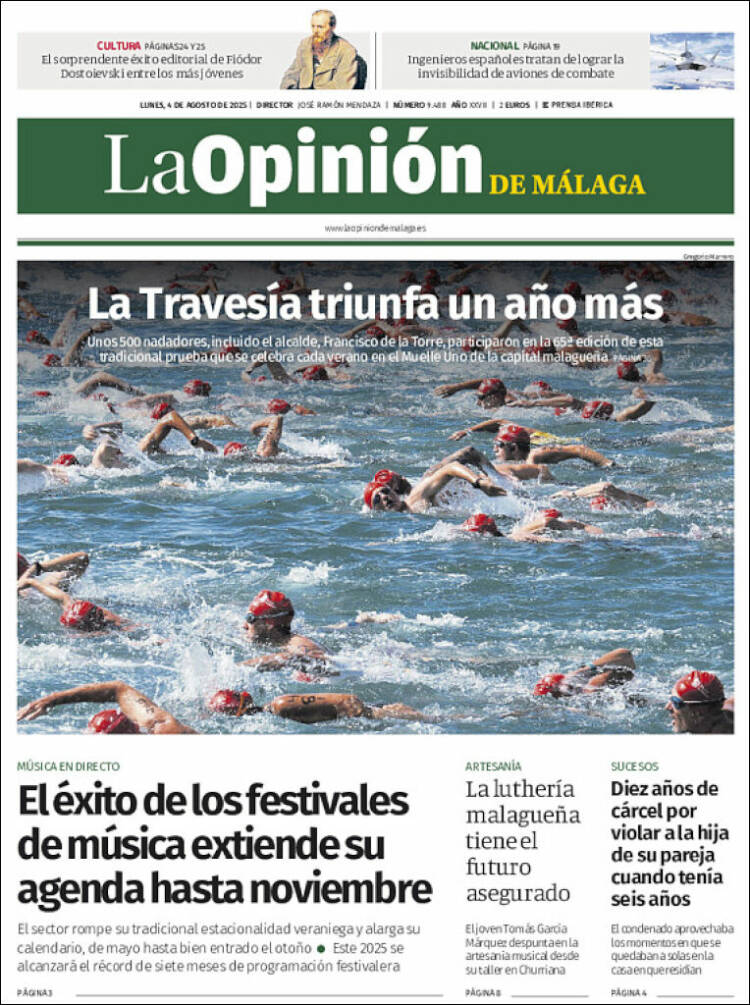 Portada de La Opinión de Málaga (Spain)