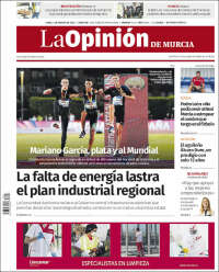 Portada de La Opinión de Murcia (España)