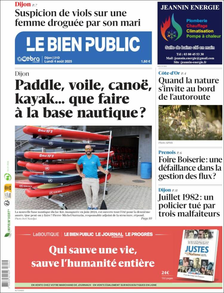 Portada de Le Bien Public (France)