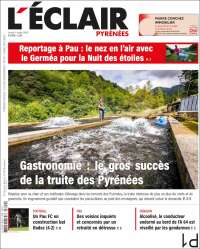 Portada de L'Eclair des Pyrénées (France)