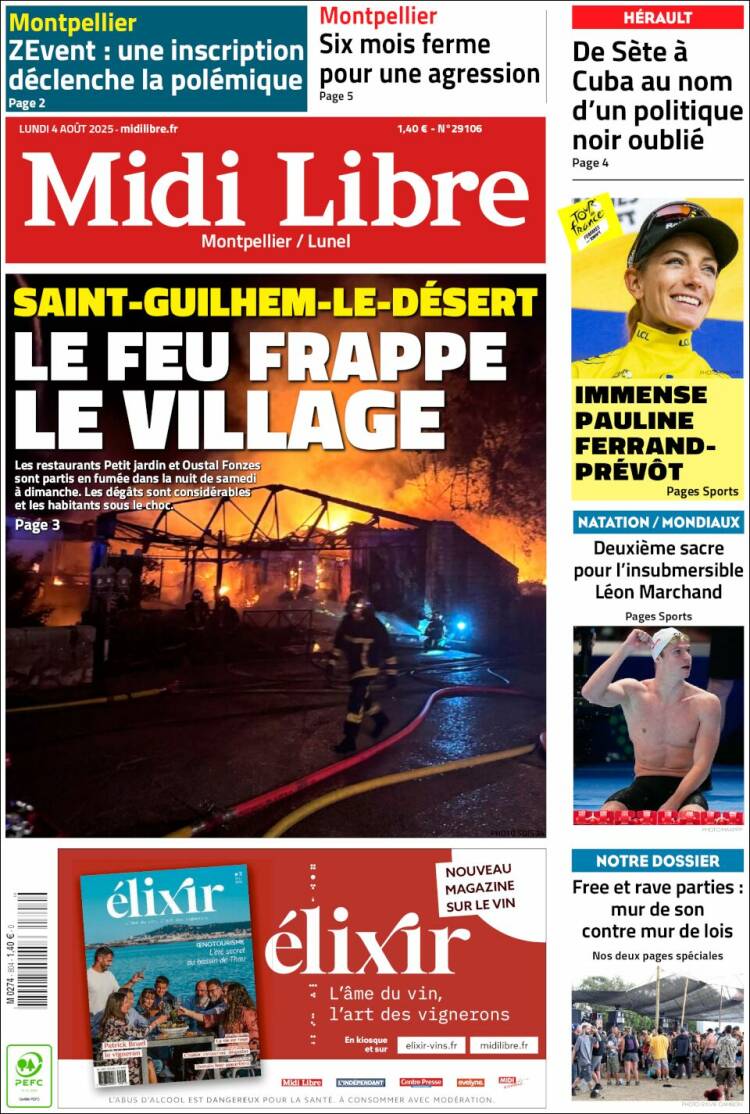 Portada de Midi Libre (France)