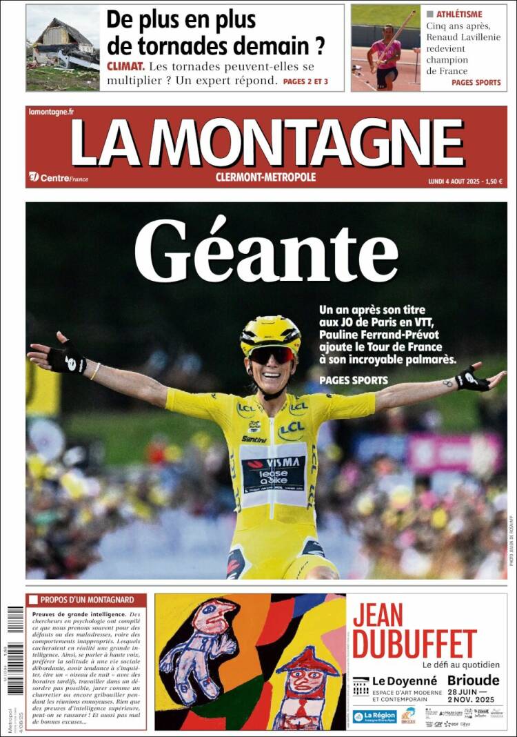 Portada de La Montagne (Francia)