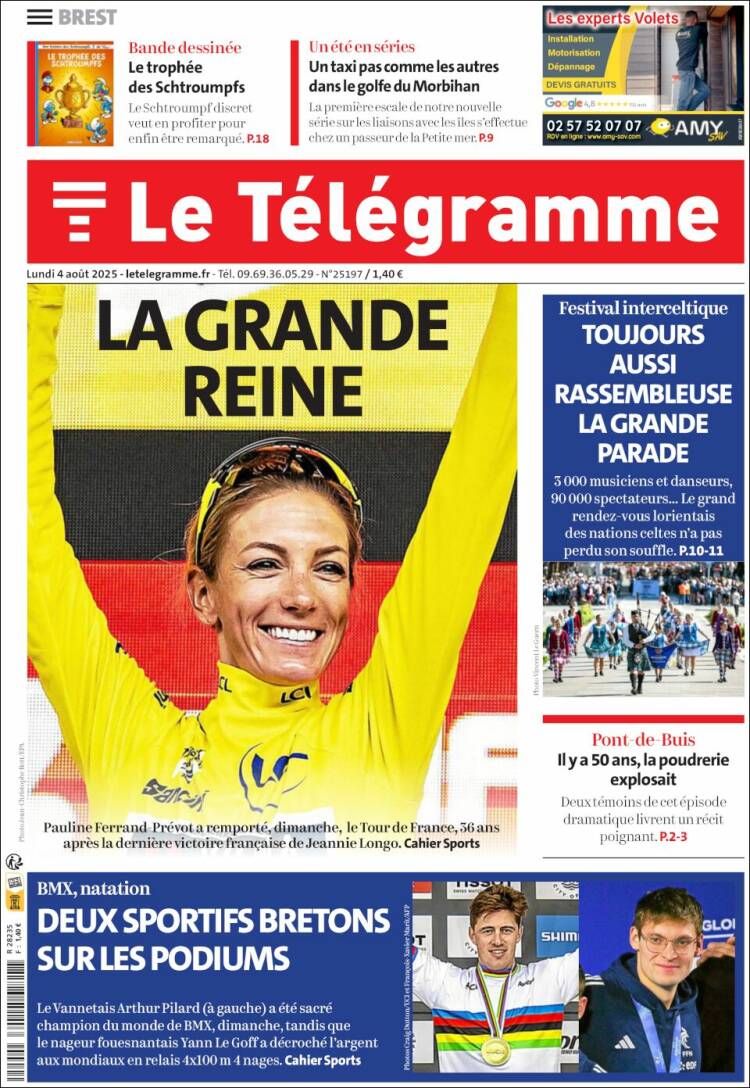 Portada de Télégramme (France)