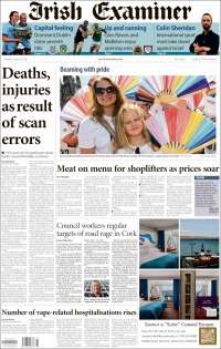 Portada de Irish Examiner (Irlanda)