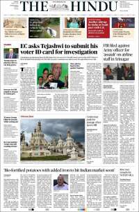 Portada de The Hindu (India)