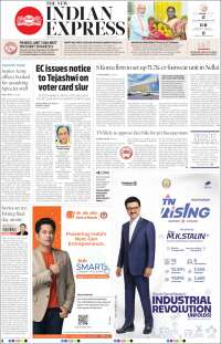 Portada de New Indian Express (India)