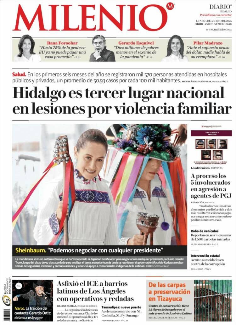 Portada de Milenio de Hidalgo (México)