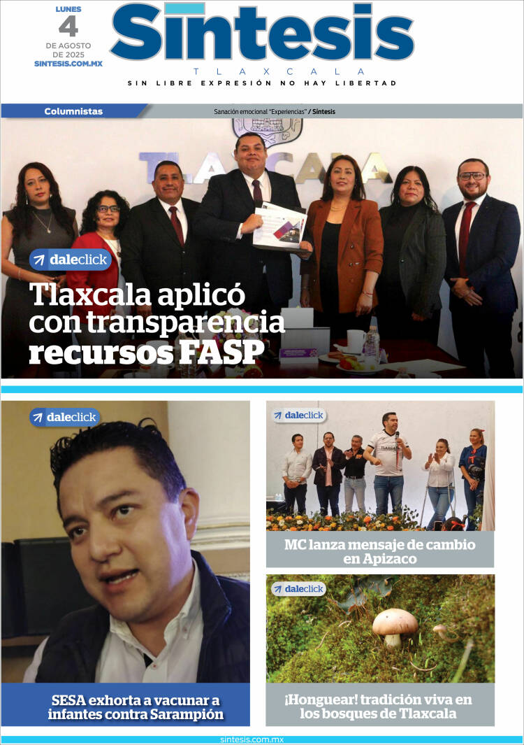 Portada de Síntesis de Tlaxcala (México)