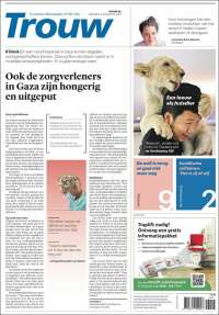 Portada de Trouw (Países Bajos)