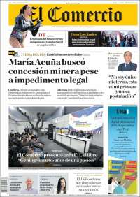 Portada de El Comercio (Perú)