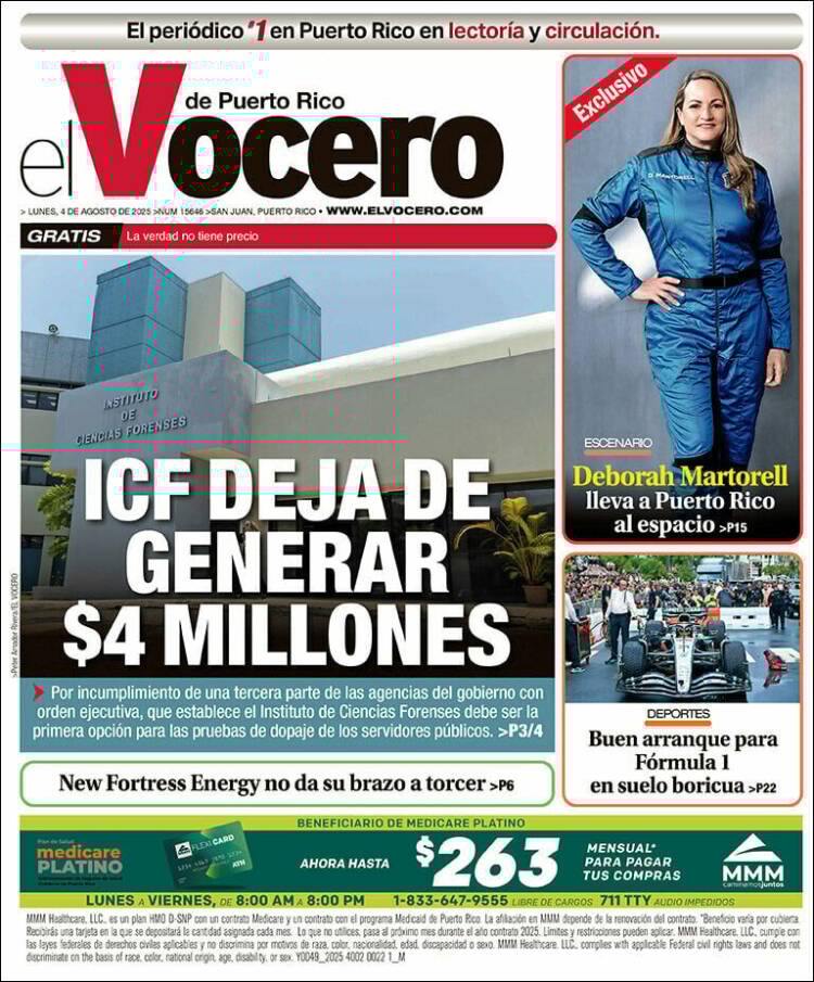 Portada de Vocero (Puerto Rico)