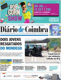 Portada de Diário de Coimbra (Portugal)
