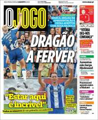 Portada de O Jogo (Portugal)