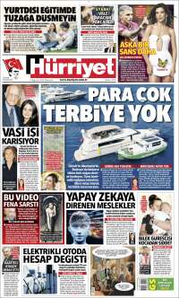 Portada de Hürriyet (Turkey)