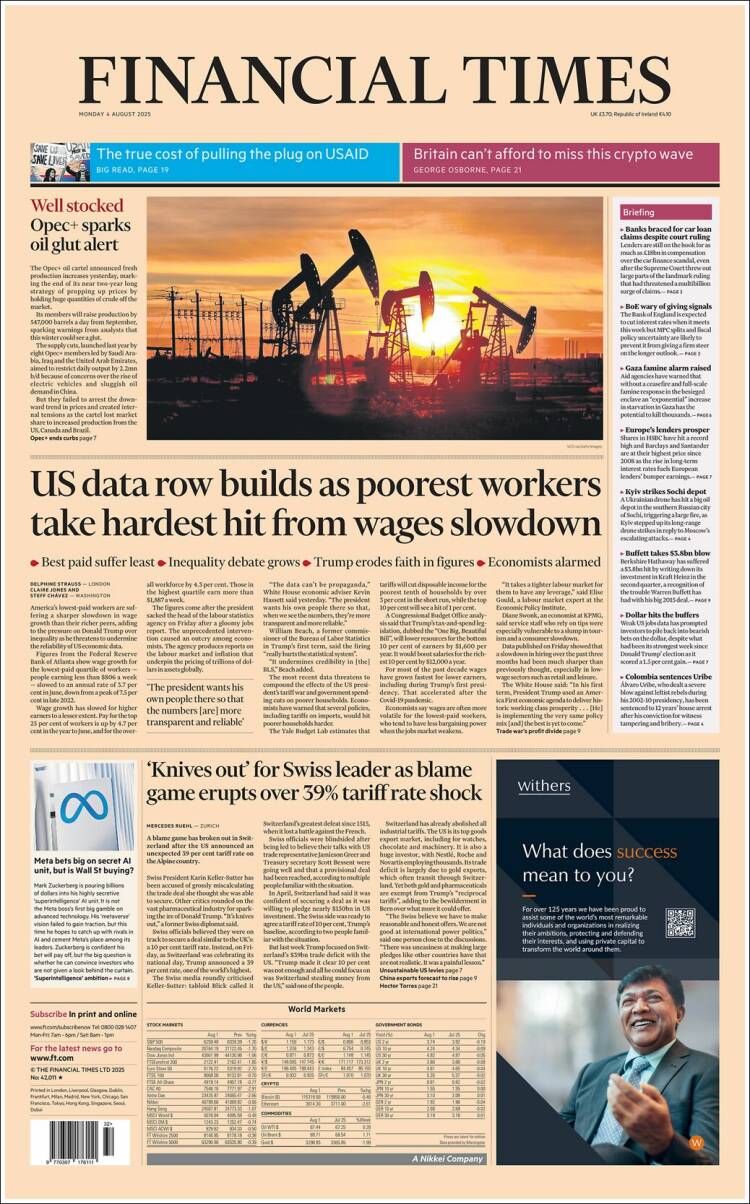 Portada de Financial Times (United Kingdom)