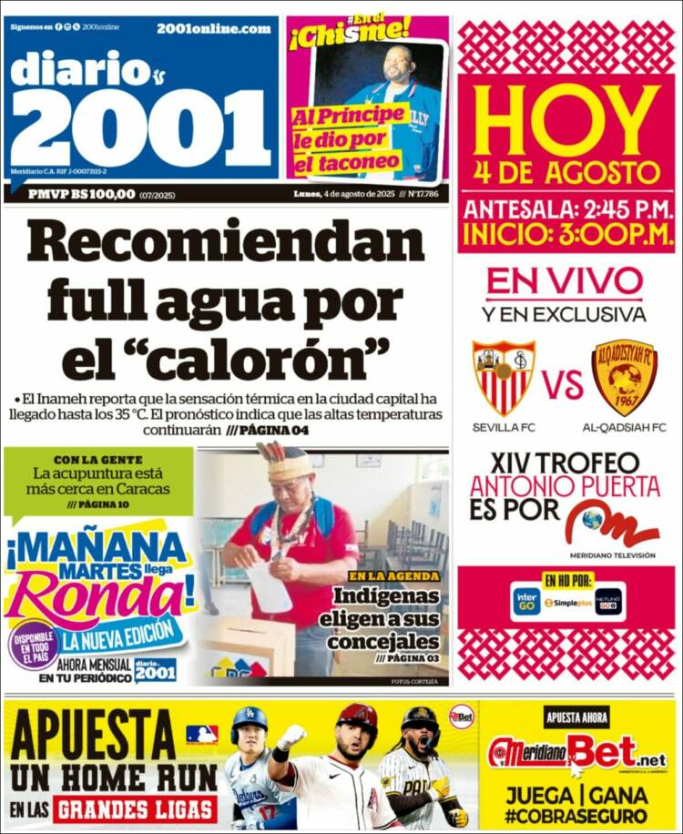 Portada de 2001 - Dosmiluno (Venezuela)