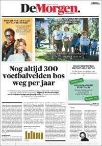 Portada de De Morgen (Belgique)