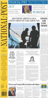 Portada de The National Post (Canada)