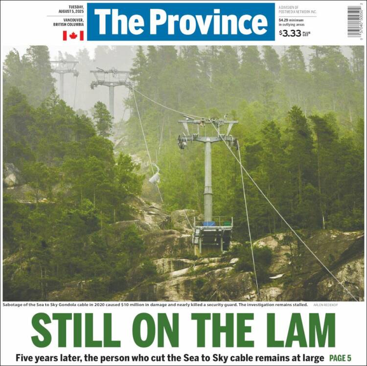 Portada de The Province (Canada)