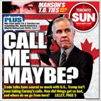 Portada de The Toronto Sun (Canada)