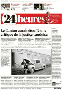 Portada de 24 Heures (Switzerland)