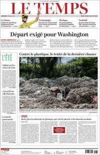 Portada de Le Matin (Switzerland)