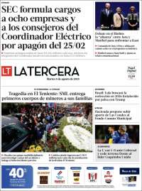 Portada de La Tercera (Chile)
