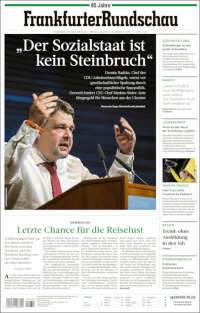 Portada de Frankfurter Rundschau (Germany)