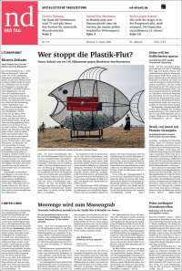 Portada de Neues Deutschland (Germany)