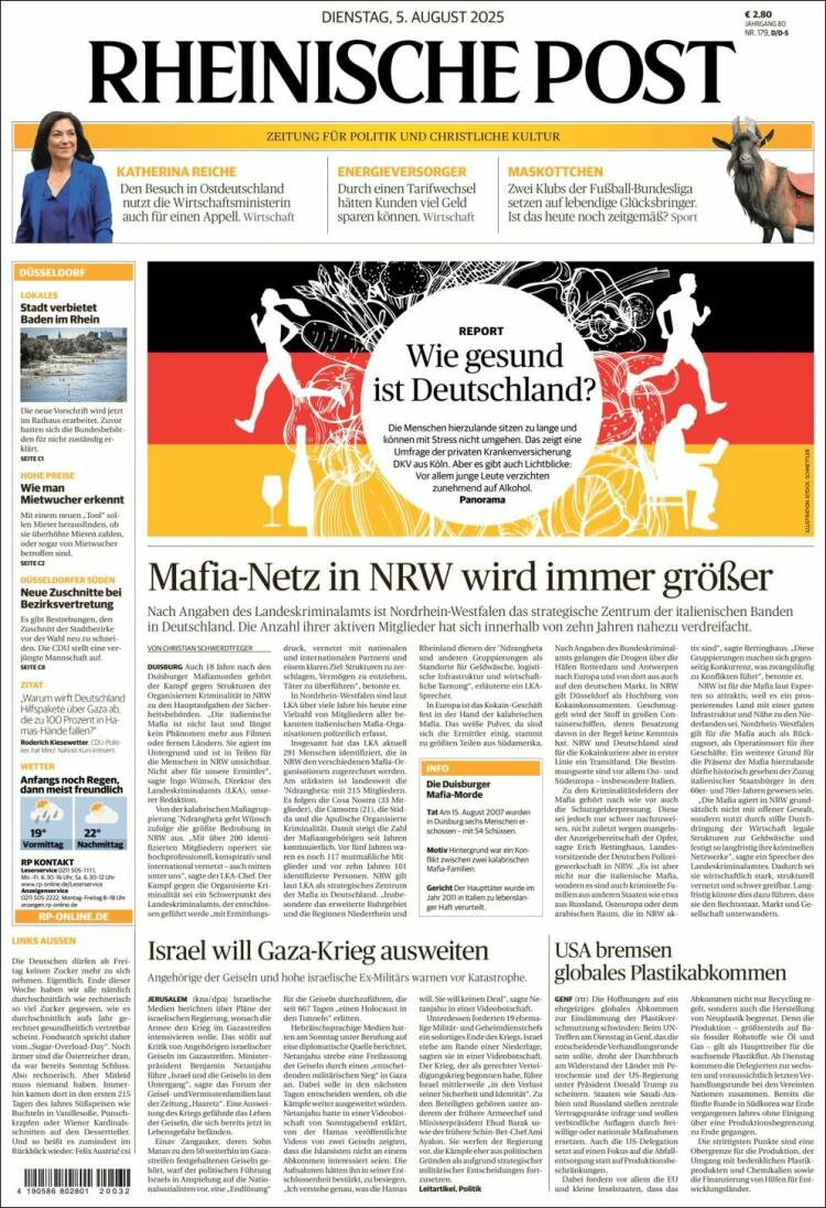 Portada de Rheinische Post (Germany)