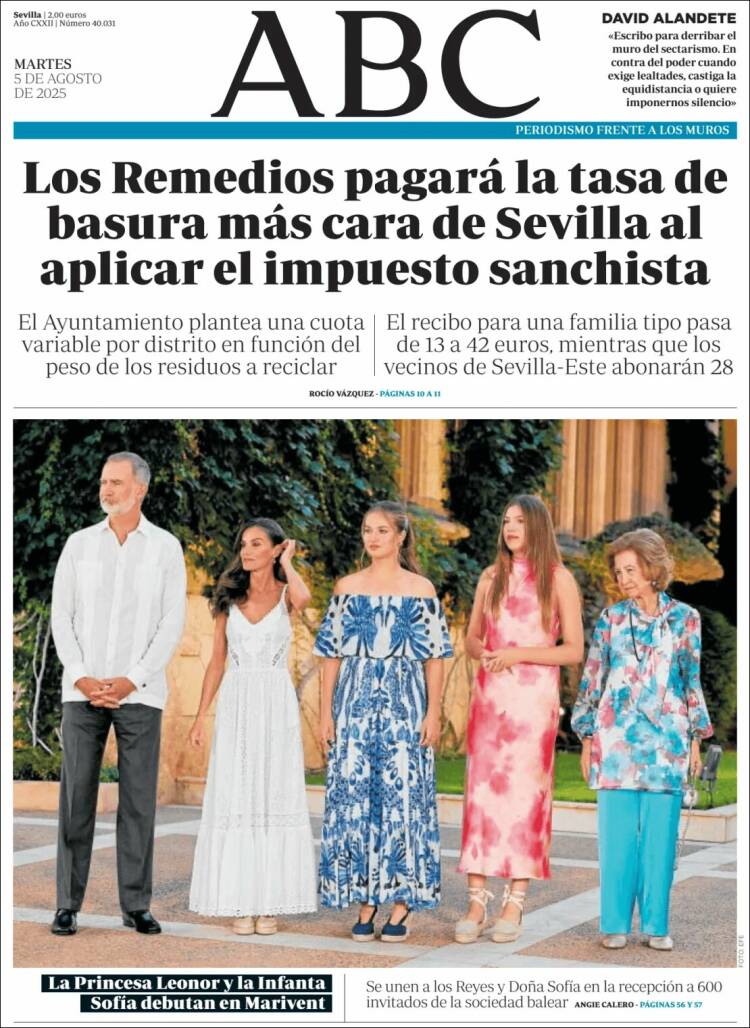 Portada de ABC - Sevilla (Spain)