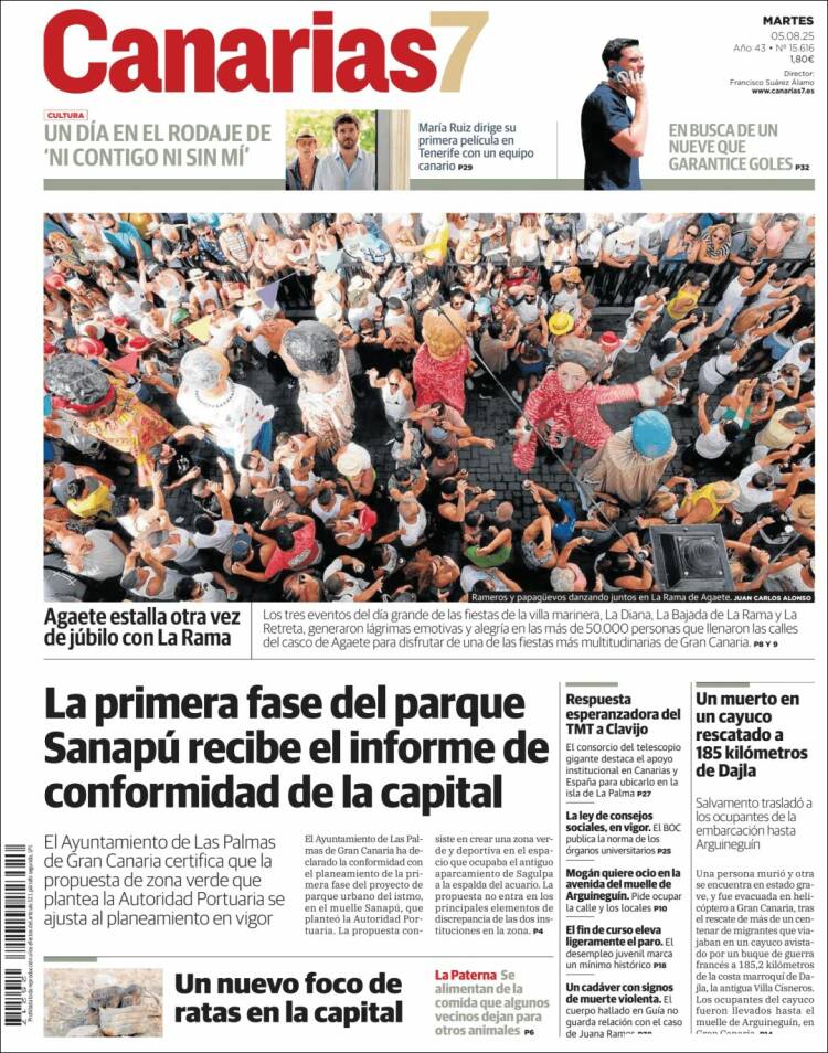 Portada de Canarias 7 (Spain)