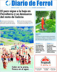Portada de Diario de Ferrol (España)