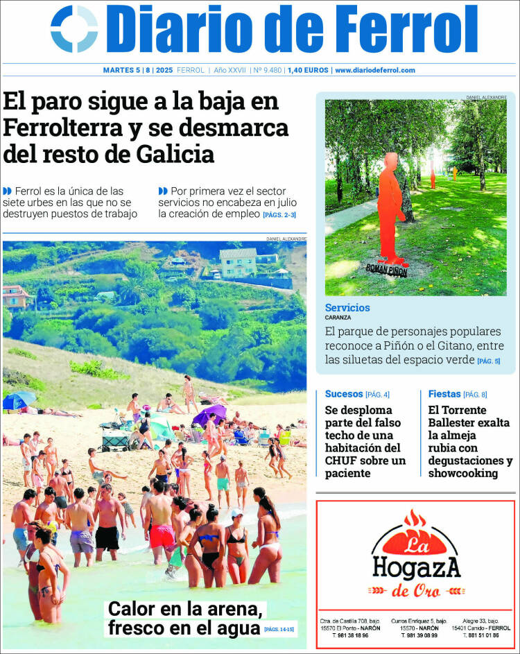 Portada de Diario de Ferrol (Spain)