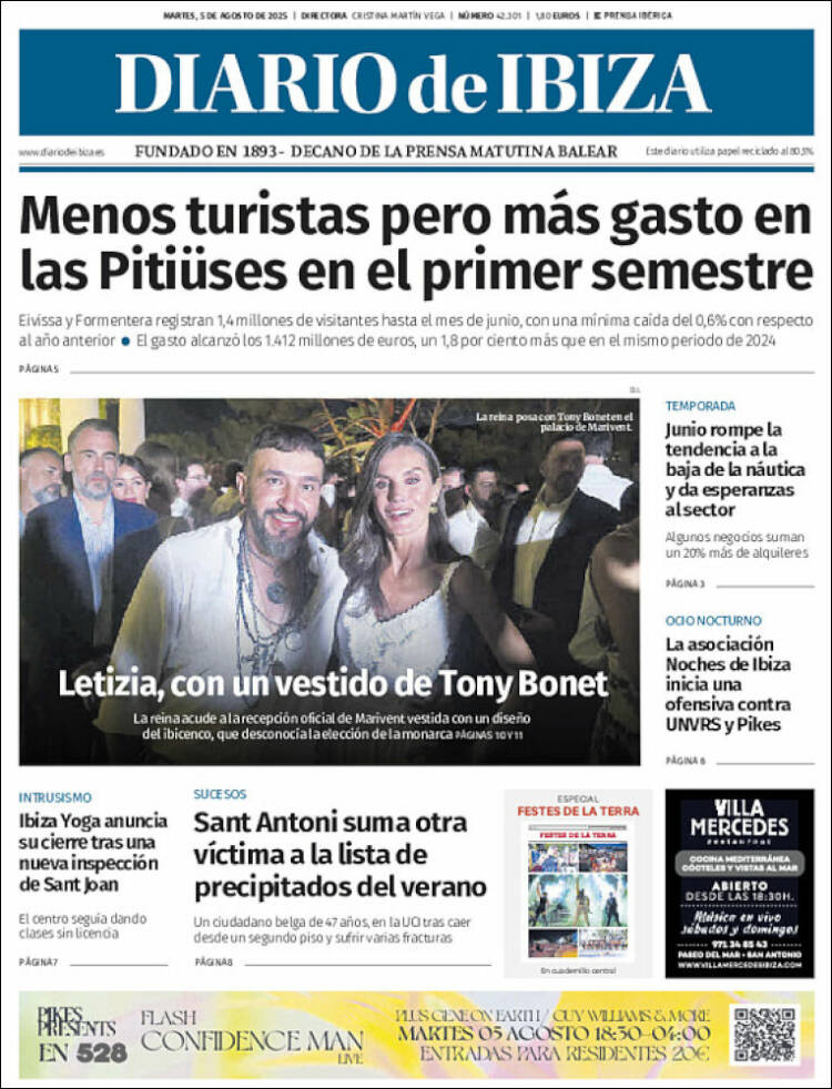 Portada de Diario de Ibiza (España)