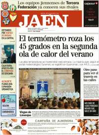 Portada de Diario Jaén (España)