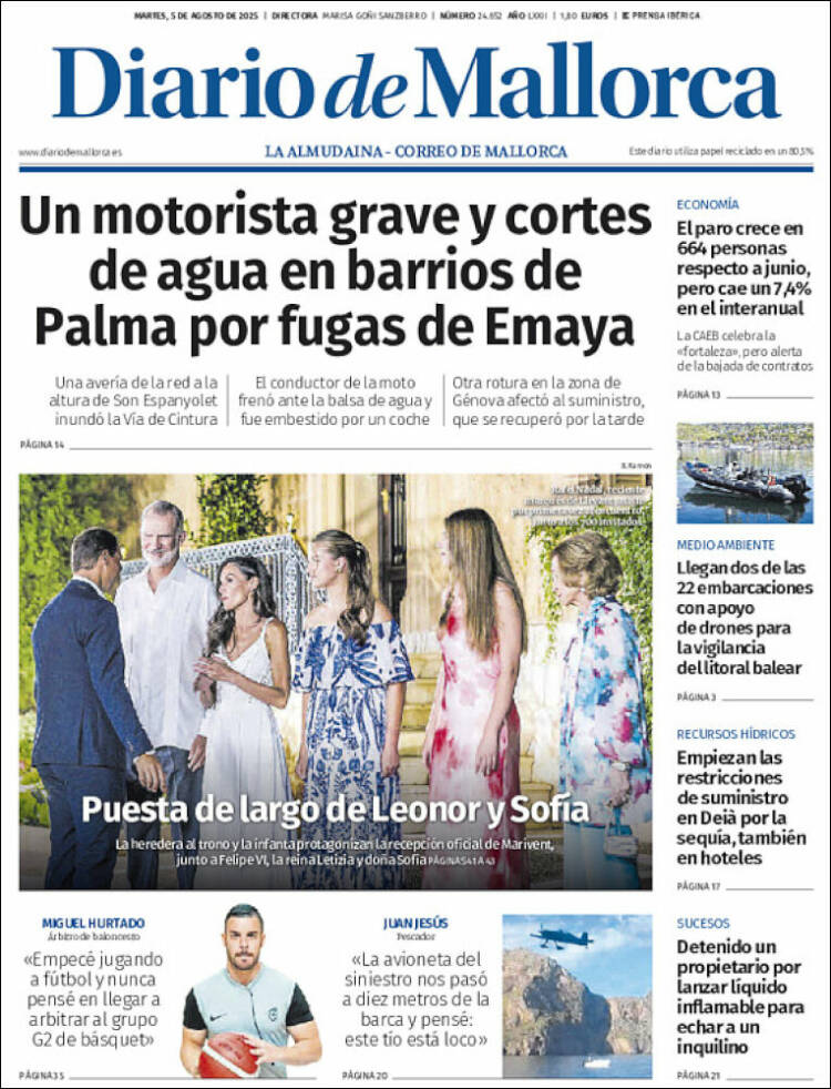 Portada de Diario de Mallorca (Spain)