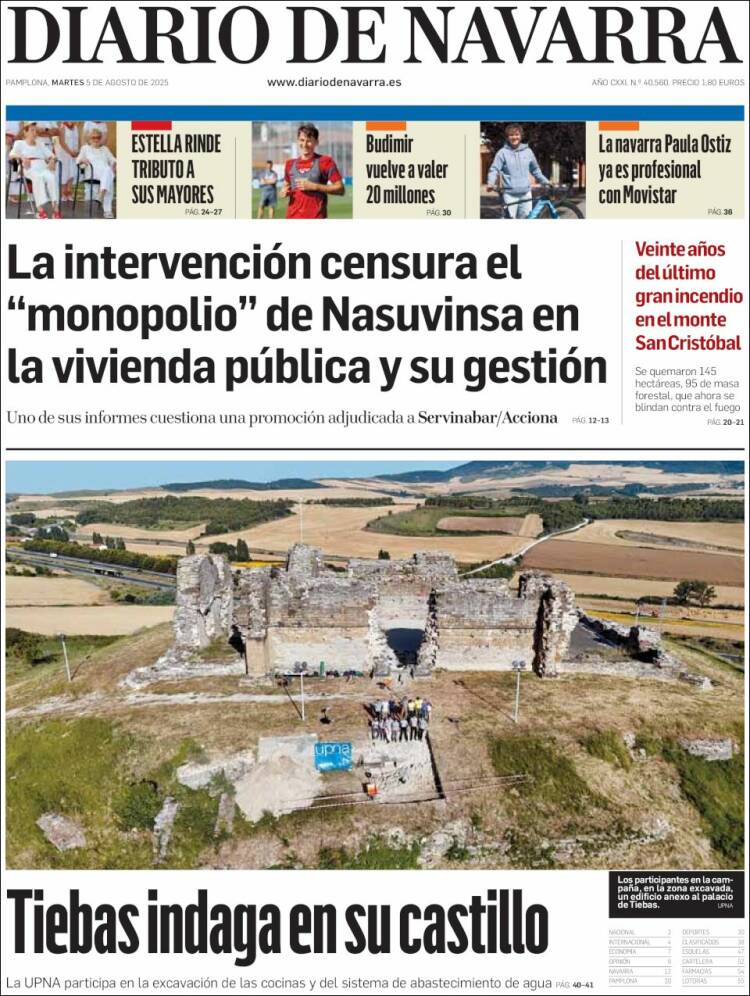 Portada de Diario de Navarra (Spain)
